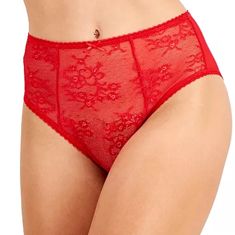 - INC Sz S Red Bustier & High Rise Panty Set! NEW! - Picture 13 of 16